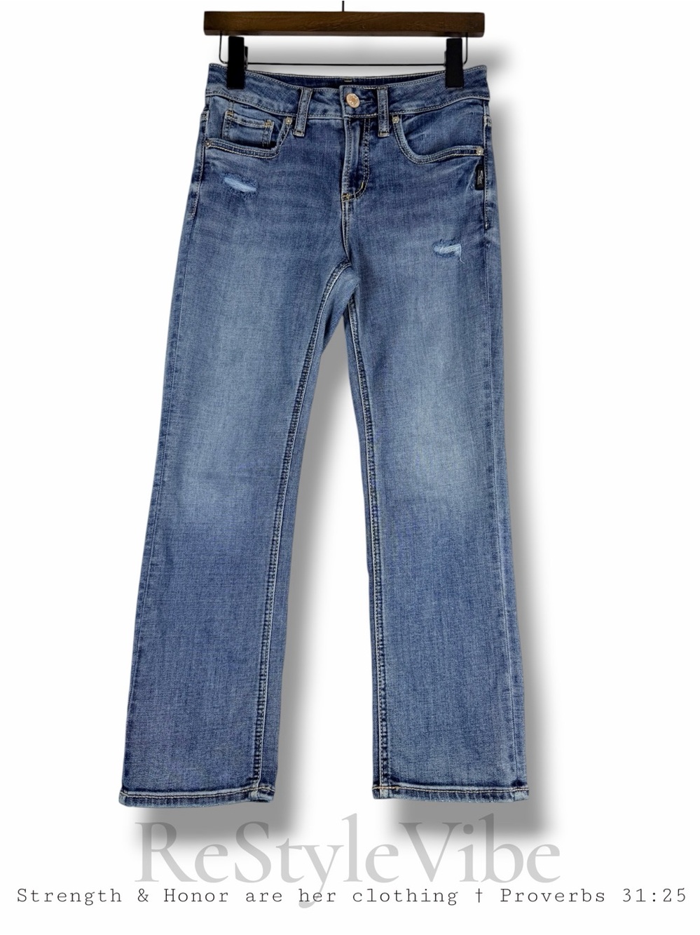 SILVER JEANS Women’s Size 26/L23.5 Denim Suki Capri Style Fit Cropped Stretch